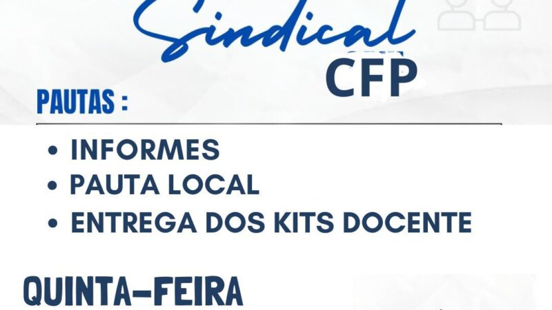 APUR ITINERANTE: diretoria visita CFP na próxima quinta-feira, 31