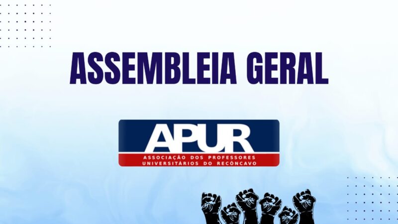 APUR realiza Assembleia de Posse da nova diretoria na próxima sexta-feira, 16